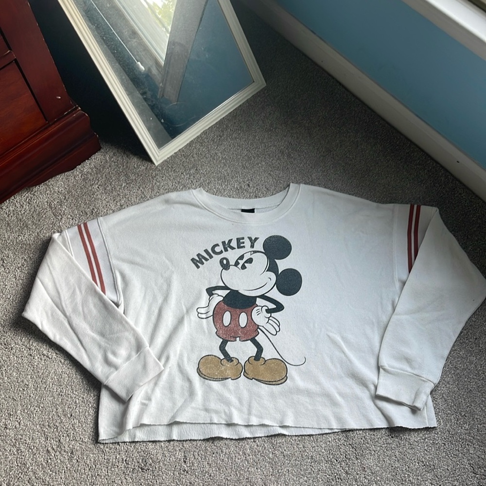 Mickey Cropped Sweatshirt